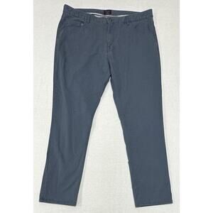 Untuckit Mens 5 Pocket Pants 38x32(31) Blue Relaxed Fit Chino Business Casual